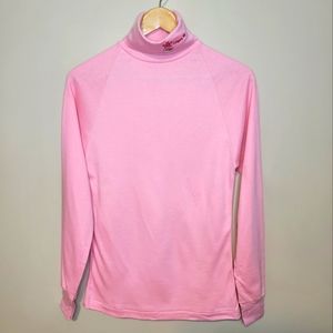 Official Vintage Calgary Olympics 1988 Pink Logo Turtleneck Size Medium